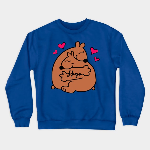 Bear Hugs Crewneck Sweatshirt by wolfmanjaq